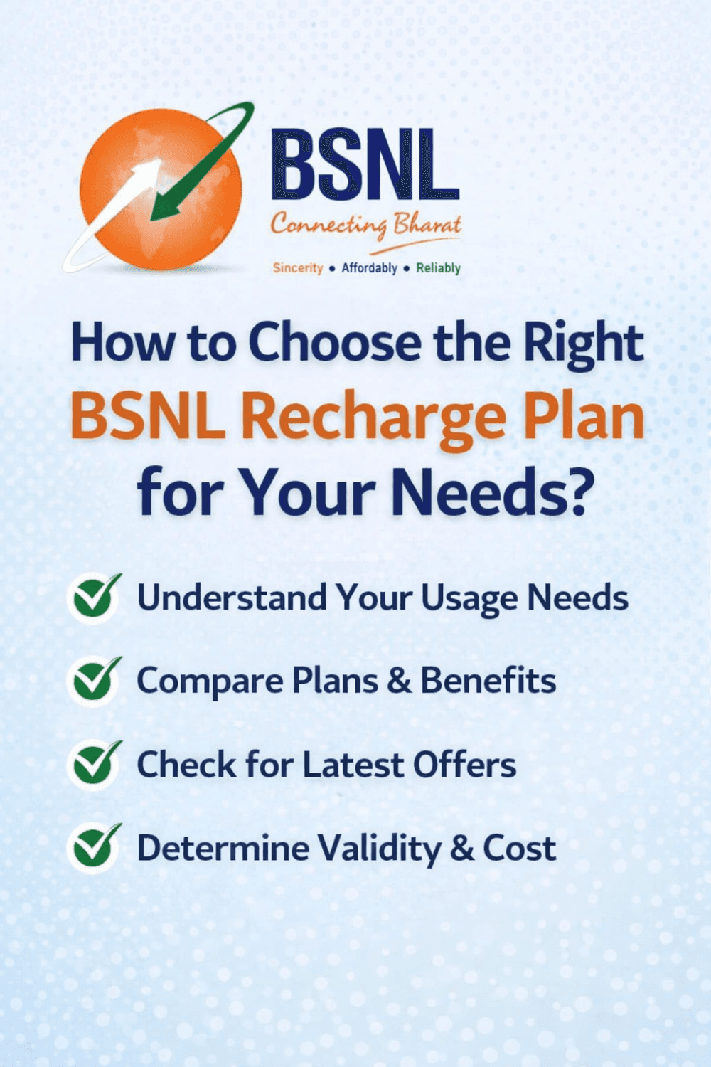How to Choose the Right BSNL Recharge Plan for Your Needs?