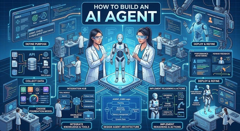 How to Build an AI Agent: A Step-by-Step Guide from Idea to Production