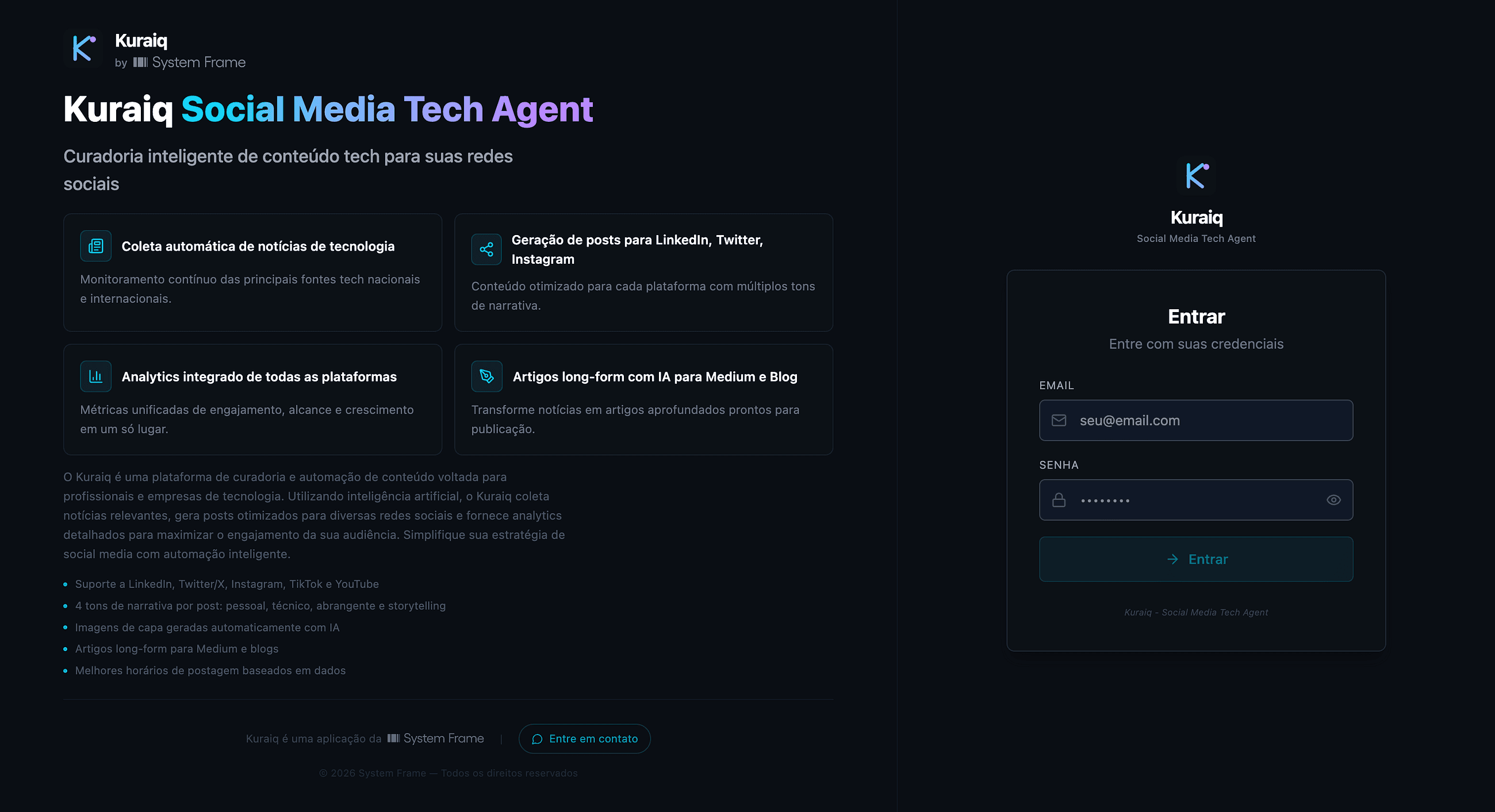 Kuraiq: como construí uma plataforma completa de conteúdo com IA em dias, e o que isso me ensinou…