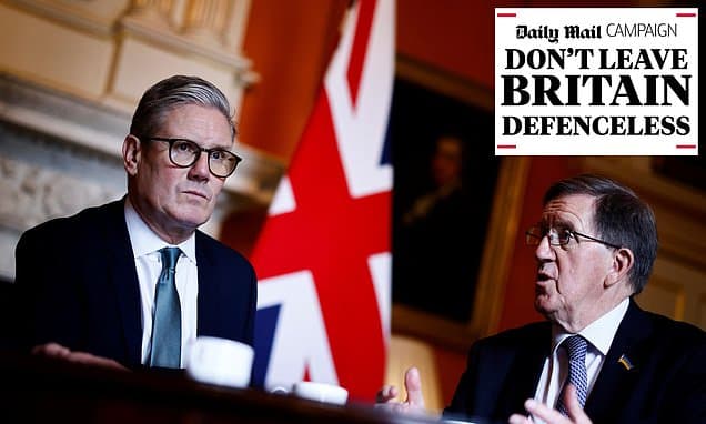 'We cannot defend Britain with an ever-expanding welfare bill': Not the Daily Mail's words but those of the ex-Labour minister Starmer tasked with writing his defence review - and who has now lost all confidence in dithering PM
