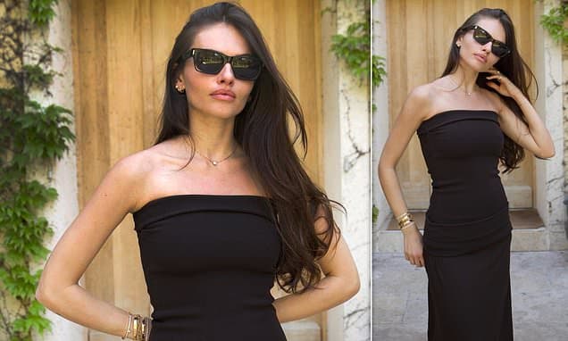 'Most beautiful girl in the world' Thylane Blondeau, 25, oozes elegance in a chic LBD as she poses for stunning snaps