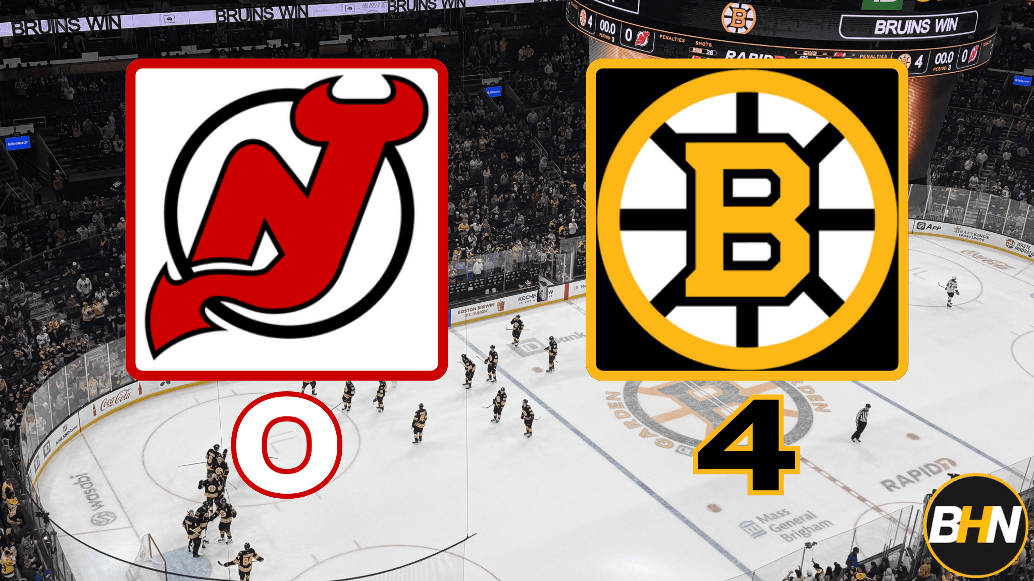 Bruins Beat Devils in Game 82; Face Sabres in Round 1