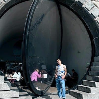 The Insane Entrance Door to (A)void Café in Prague