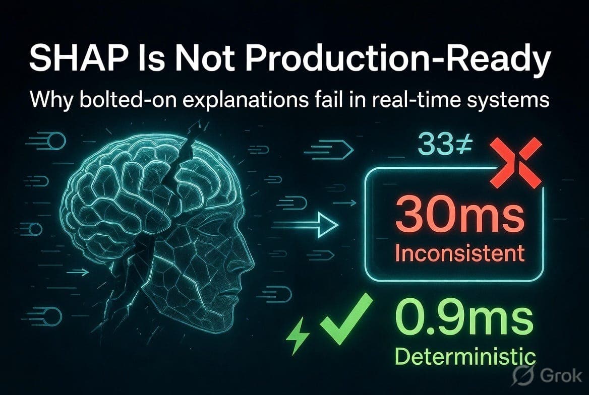 Why Real-Time Explainability Breaks — and What Worked Instead