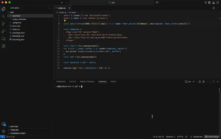 I replaced Puppeteer with a Zig library and went from 18 to 17,000 PDFs per second