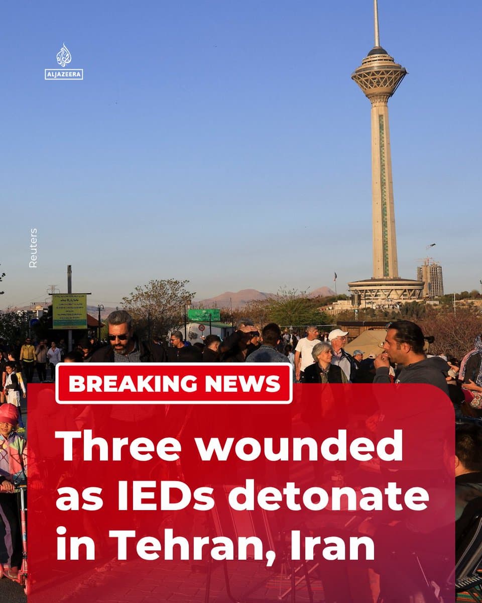 BREAKING: Three people were wounded after two LPG-fuelled improvised explosive devices (IEDs) detonated on Imam Khomeini Street in Tehran, according to Fars news agency. 🔴 LIVE updates: pic.