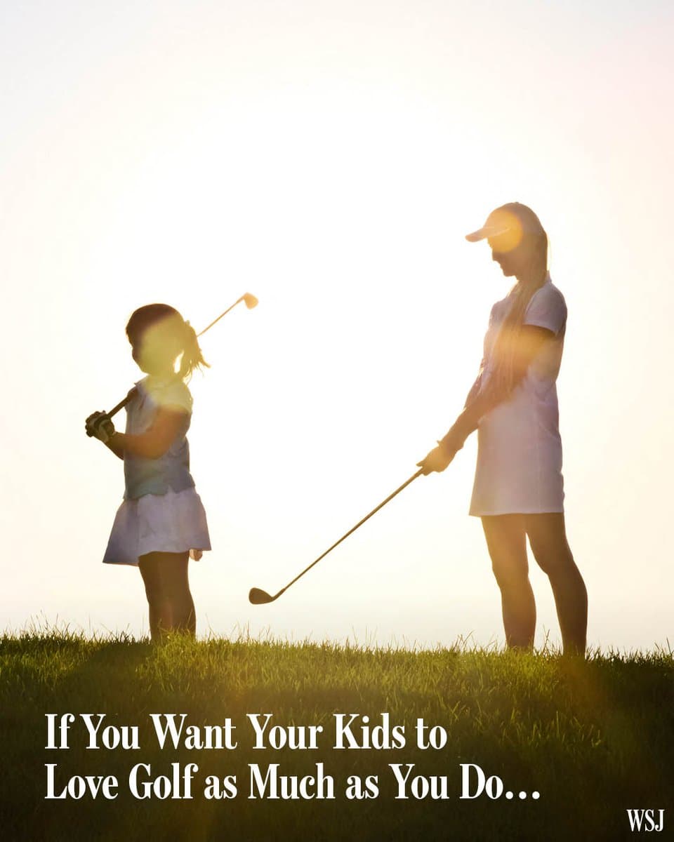 Golf-loving parents yearn to have their children love the game as much as they do. There are things you can do to improve the odds that they’ll be hitting the links with you. 🔗: pic.
